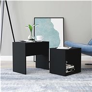 Set konferenčních stolků černý 48x30x45 cm dřevotříska - Konferenční stolek