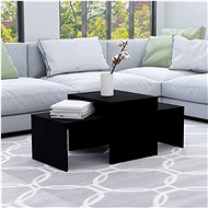 Set konferenčních stolků černý 100x48x40 cm dřevotříska - Konferenční stolek