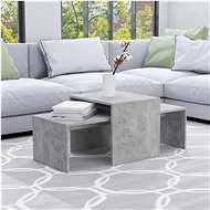 Coffee table set concrete grey 100x48x40 cm chipboard - Coffee Table
