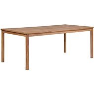 Dining Table 200 x 100 x 77cm Solid Teak Wood - Garden Table
