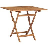 Folding Garden tTable 85 x 85 x 76cm Solid Teak Wood - Garden Table