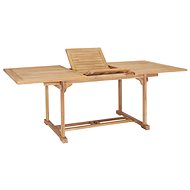 Folding Garden Table (150-200) x 100 x 75cm Solid Teak - Garden Table