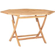 Folding Garden Table 120 x 120 x 75cm Solid Teak Wood - Garden Table