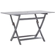 Folding Garden Table 120 x 70 x 75cm Solid Acacia - Garden Table