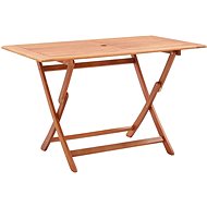 Folding Garden Table 120x70x75cm Solid Eucalyptus Wood - Garden Table