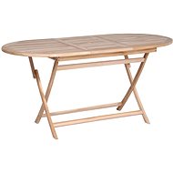 Folding Garden Table 160 x 80 x 75cm Solid Teak Wood - Garden Table