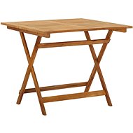 Folding garden table 90 x 90 x 75 cm solid acacia wood - Garden Table