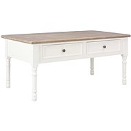 Konferenční stolek bílý 100x55x45 cm dřevo - Konferenční stolek
