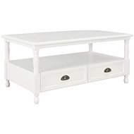 Konferenční stolek bílý 100x55x45 cm dřevo - Konferenční stolek