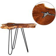 Konferenční stolek 70x45 cm masivní teak a polyresin - Konferenční stolek