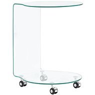 Konferenční stolek 45x40x58 cm tvrzené sklo - Konferenční stolek