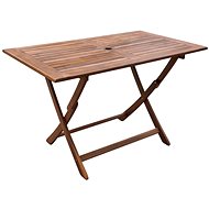 Garden Table 120 x 70 x 75cm Solid Acacia Wood - Garden Table