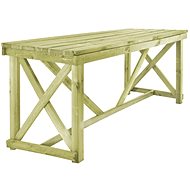 Garden Table 160 x 79 x 75cm Wood - Garden Table