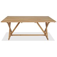 Garden Table 180 x 90 x 75cm Solid Teak Wood - Garden Table