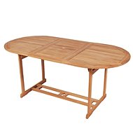 Garden Table 180 x 90 x 75cm Solid Teak Wood - Garden Table