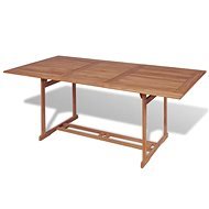 Garden Table 180 x 90 x 75cm Solid Teak Wood - Garden Table