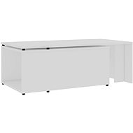 Konferenční stolek bílý 150x50x35 cm dřevotříska - Konferenční stolek