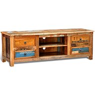 TV table 4 drawers recycled wood - TV Table