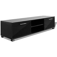 TV table black with high gloss 120x40,3x34,7 cm - TV Table