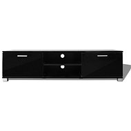 TV table black with high gloss 140x40,3x34,7 cm - TV Table