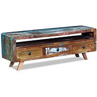TV Table with 3 Drawers Solid Recycled Wood - TV Table
