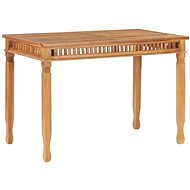Garden Dining Table 120 x 65 x 80cm Solid Teak Wood - Garden Table