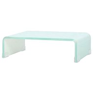 TV table / monitor stand glass white 40x25x11 cm - TV Table