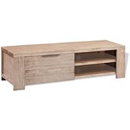 TV table solid brushed acacia wood 140x38x40 cm - TV Table