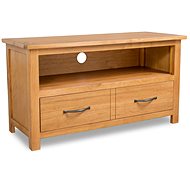 TV table 90x35x48 cm solid oak wood - TV Table