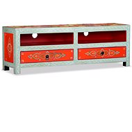 TV table, Solid Mango Tree, Hand Painted - TV Table