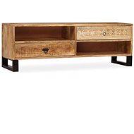 TV table made of solid mango wood 120x30x40 cm - TV Table