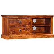 TV table made of solid sheesham wood 90x30x40 cm - TV Table