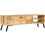 TV table made of solid mango wood 140x30x40 cm - TV Table