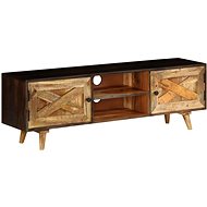 TV table made of solid mango wood 140x30x45 cm - TV Table
