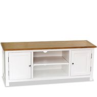 TV table 120x35x48 cm solid oak wood - TV Table