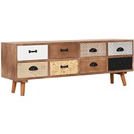 TV table with 8 drawers 120x30x40 cm solid pine - TV Table