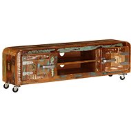 TV Table 120x30x36cm Solid Recycled Wood - TV Table