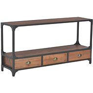 TV table with 3 drawers 120x30x60 cm solid pine - TV Table