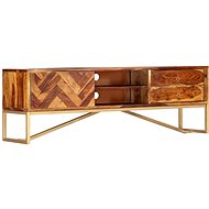 TV Table 140x30x45cm Solid Sheesham Wood - TV Table