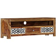 TV Table 120x30x40cm Solid Sheesham Wood - TV Table