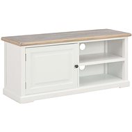 TV table white 90x30x40 cm wood - TV Table