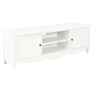 TV table white 120x30x40 cm wood - TV Table