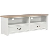 TV table white 120x30x40 cm wood - TV Table