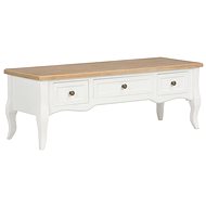 TV table white 100x35x35 cm wooden - TV Table