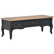 TV table black 100x35x35 cm wooden - TV Table