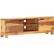 TV table white 118x30x40 cm solid sheesham wood - TV Table