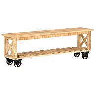 TV table 130x30x42 cm coarse mango wood - TV Table