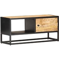 TV table with carved door 90x30x40 cm thick mango tree - TV Table
