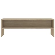 TV table white and sonoma oak 120x40x40 cm chipboard - TV Table