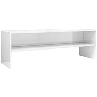 TV table white with high gloss 120x40x40 cm chipboard - TV Table